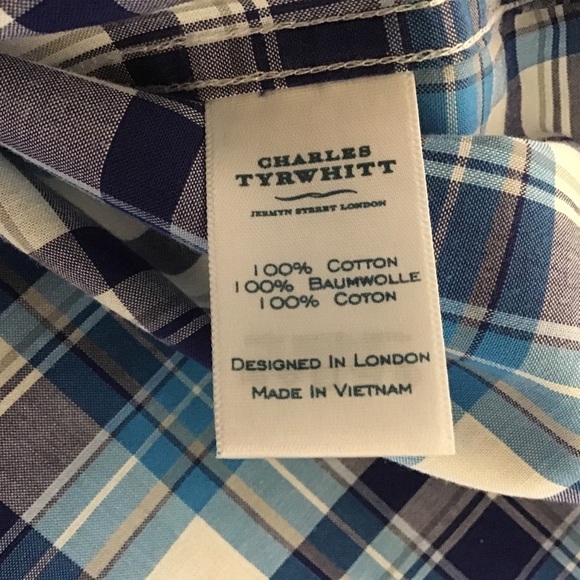 CHARLES Tyrwhitt Shirt Long Sleeve Button … - Picture 6 of 7
